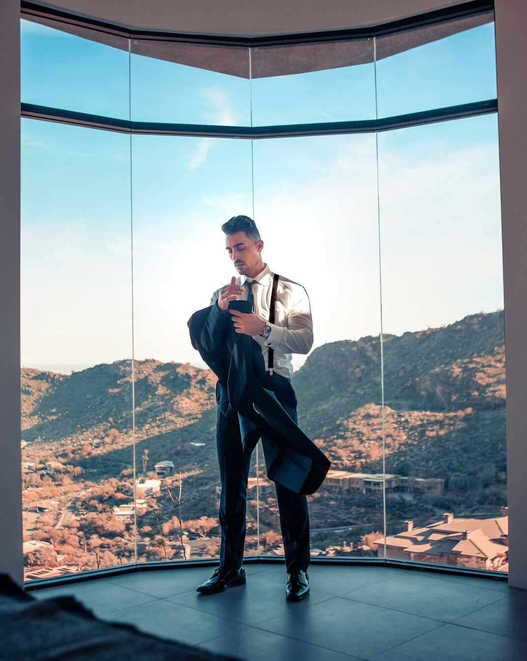 Portrait of a Chinese Singaporean male chief executive officer