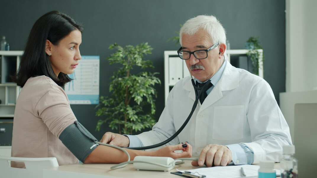 doctor with patient